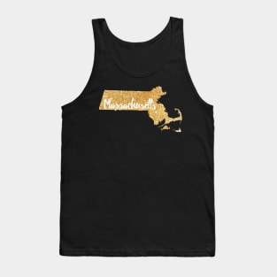 Gold Massachusetts Tank Top